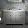 Old London 1200mm Cabinet & Double Bowl Grey Marble Top - Storm Grey  Profile Large Image