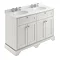 Old London 1200mm Cabinet & 3TH Double Bowl Grey Marble Top - Timeless Sand - LOF468 Large Image