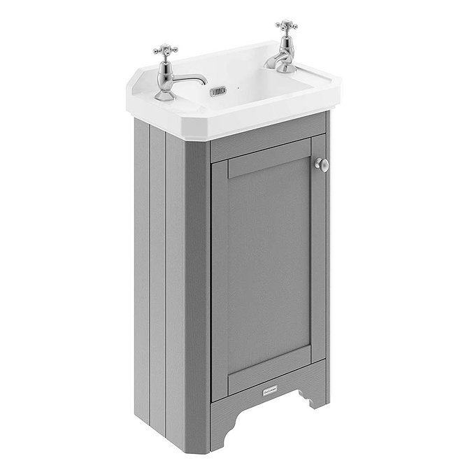 Old London 515mm Cloakroom Cabinet & Basin - Storm Grey - LOF269 Large Image