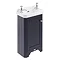 Old London 515mm Cloakroom Cabinet & Basin - Twilight Blue - LOF369 Large Image