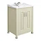 Old London - 600 Traditional 2-Door Basin & Cabinet - Pistachio - LDF203 Large Image
