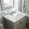 Old London - 600 Traditional 2-Door Basin & Cabinet - Stone Grey - LDF403  Profile Large Image
