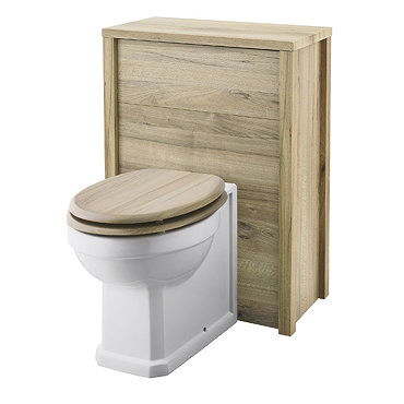Old London - 600 Back to wall WC Unit - Natural Walnut - NLV543 Profile Large Image