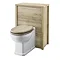 Old London - 600 Back to wall WC Unit - Natural Walnut - NLV543 Large Image