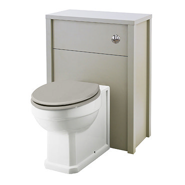 Old London - 600 Back to wall WC Unit - Stone Grey - NLV443 Profile Large Image