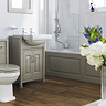 Old London - 600 Traditional Semi Recess Basin & Cabinet - Pistachio Profile Large Image