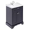 Old London 600mm 2-Door Cabinet & Basin - Twilight Blue Large Image