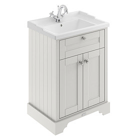 Old London 600mm 2-Door Cabinet & Basin - Timeless Sand Large Image