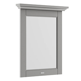 Old London 600mm Flat Mirror - Storm Grey - LON213 Large Image