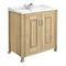 Old London - 800 Traditional 2-Door Basin & Cabinet - Natural Walnut - LDF505 Large Image