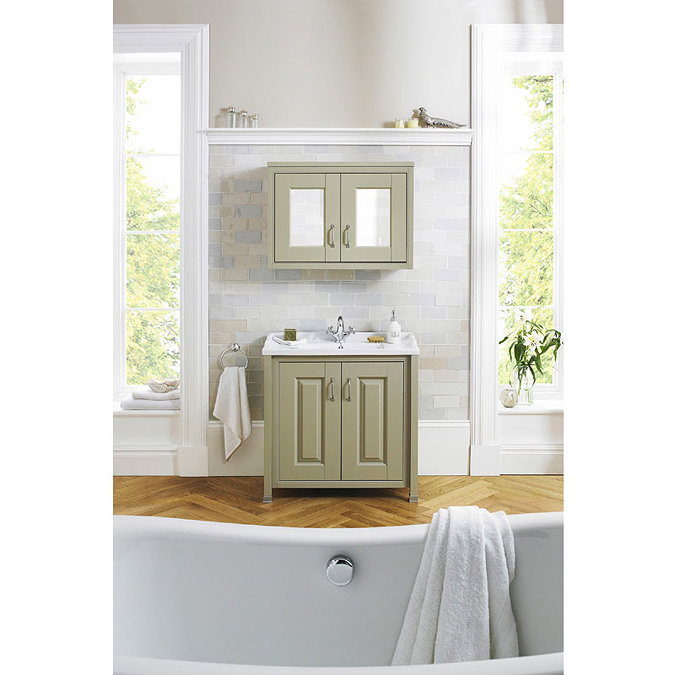 Old London - 800 Mirror Cabinet - Ivory - NLV315 Feature Large Image
