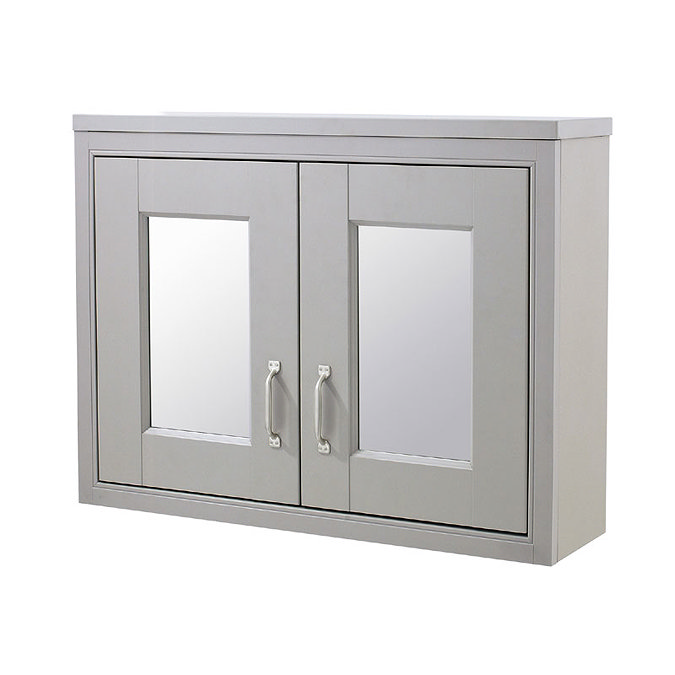 Old London - 800 Mirror Cabinet - Stone Grey - NLV415 Large Image