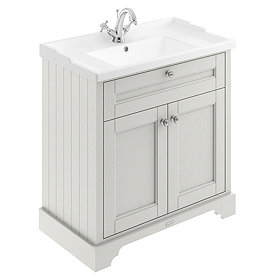 Old London 800mm 2-Door Cabinet & Basin - Timeless Sand Large Image