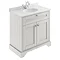 Old London 800mm Cabinet & Single Bowl Grey Marble Top - Timeless Sand Large Image