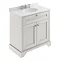 Old London 800mm Cabinet & 3TH Single Bowl Grey Marble Top - Timeless Sand - LOF432 Large Image