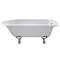 Old London - Barnsbury 1690 x 750 Single Ended Freestanding Bath with Chrome Leg Set Large Image