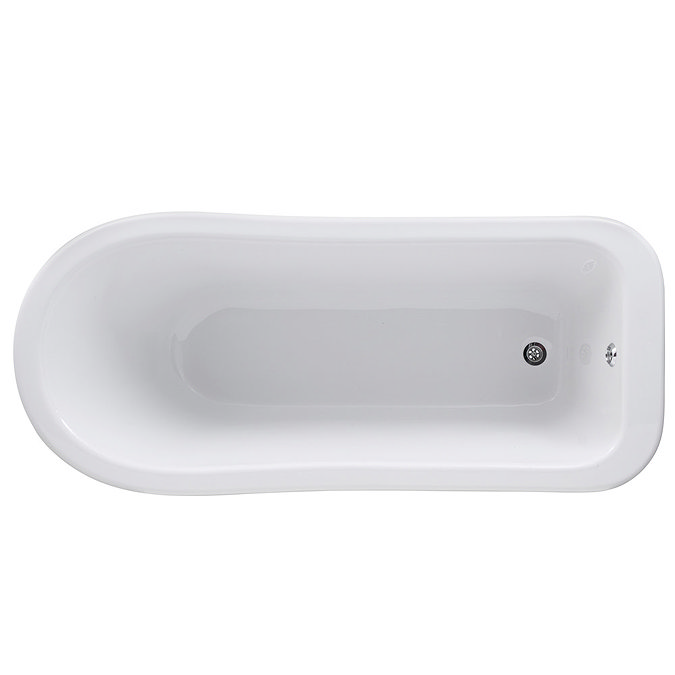 Old London - Brockley 1490 x 730 Slipper Freestanding Bath with Chrome Leg Set Profile Large Image