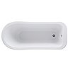Old London - Brockley 1490 x 730 Slipper Freestanding Bath with Chrome Leg Set Profile Large Image