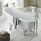 Old London - Brockley 1490 x 730 Slipper Freestanding Bath with Chrome Leg Set Feature Large Image