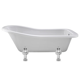 Old London - Brockley 1690 x 730 Slipper Freestanding Bath with Pride Leg Set Large Image