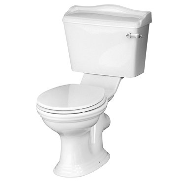 Old London - Chancery Traditional Close Coupled Toilet with Ceramic Lever Flush Profile Large Image