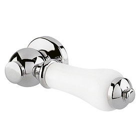 Old London - Chrome Ceramic WC Lever - LDA001 Large Image