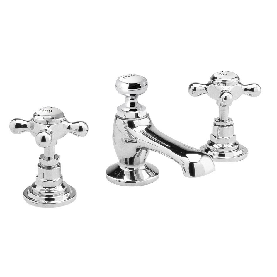 Old London Edwardian 3 Tap Hole Basin Mixer | Victorian Plumbing.co.uk