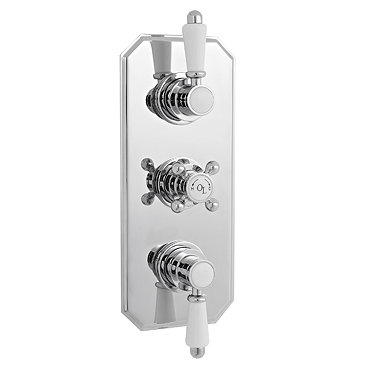 Old London - Chrome Traditional Triple Thermostatic Shower Valve - LDNV03  Profile Large Image