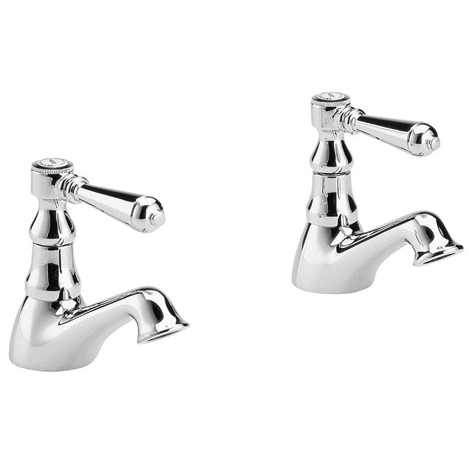 Old London - Chrome Victorian Basin Taps - LDN301 Large Image