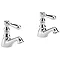 Old London - Chrome Victorian Basin Taps - LDN301 Large Image