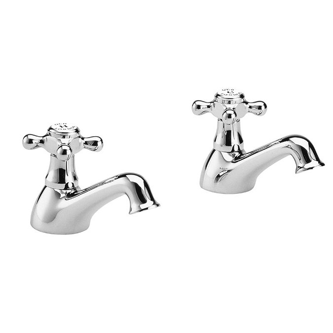 Old London - Chrome Victorian Bath Taps - LDN302 Profile Large Image