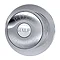 Old London Chrome & White Dual Flush WC Push Button - TDPB01 Large Image