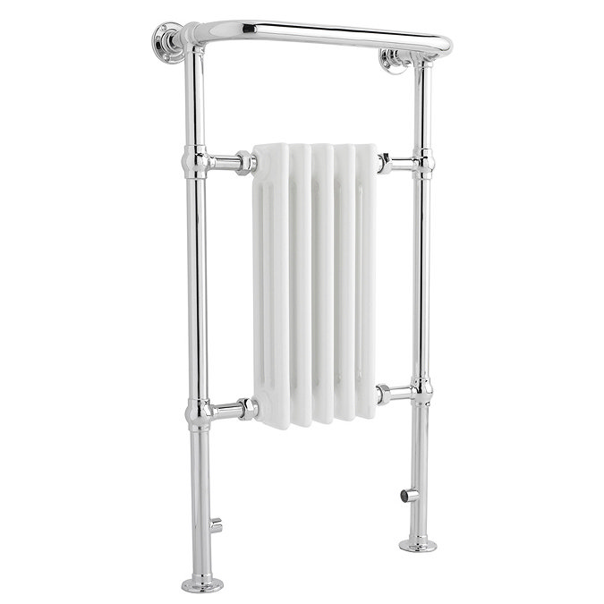 Old London - Chrome & White Tilbury Radiator - 965 x 540mm - LDR002 Large Image