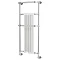 Old London - Chrome & White Wall Mounted Tilbury Radiator - 1365 x 575mm - LDR010 Large Image