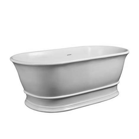 Eastbrook Lambeth Gloss Grey Double Ended Freestanding Bath 1590 x 740mm -  33.0006