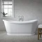 Old London Greenwich 1740 x 800mm Double Ended Slipper Freestanding Bath - LDB002 Standard Large Image