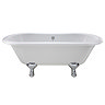 Old London - Kingsbury 1490 x 745 Double Ended Freestanding Bath with Chrome Leg Set Large Image