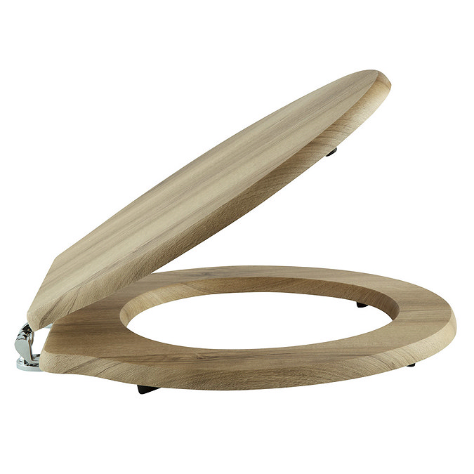 Old London - Natural Walnut Soft Close Toilet Seat (For Chancery Toilets) - NLS598 Profile Large Ima