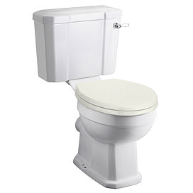 Old London Richmond Close Coupled Traditional Toilet + Ivory Soft Close Seat Large Image