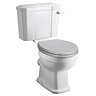 Old London Richmond Close Coupled Traditional Toilet + Stone Grey Soft Close Seat Large Image