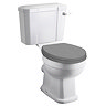 Old London Richmond Close Coupled Traditional Toilet + Storm Grey Soft Close Seat Large Image
