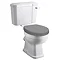 Old London Richmond Close Coupled Traditional Toilet + Storm Grey Soft Close Seat Large Image