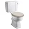 Old London Richmond Close Coupled Traditional Toilet + Timeless Sand Soft Close Seat Large Image