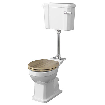 Old London Richmond Comfort Height Mid-Level Traditional Toilet + Soft Close Seat  Profile Large Ima