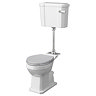 Old London Richmond Comfort Height Mid-Level Traditional Toilet + Stone Grey Soft Close Seat Large I