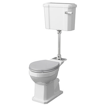 Old London Richmond Comfort Height Mid-Level Traditional Toilet + Soft Close Seat  Profile Large Ima