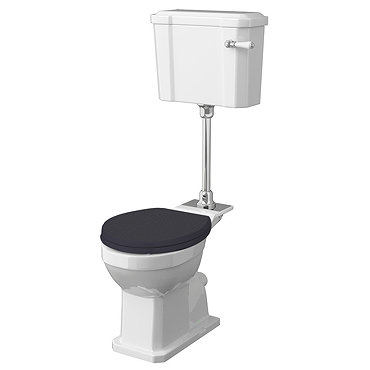 Old London Richmond Comfort Height Mid-Level Traditional Toilet + Soft Close Seat  Profile Large Ima