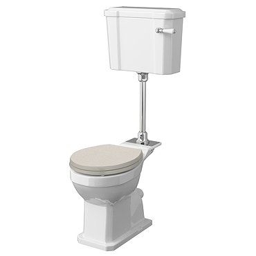 Old London Richmond Comfort Height Mid-Level Traditional Toilet + Soft Close Seat  Profile Large Ima