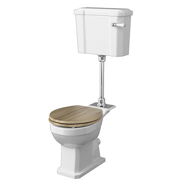 Old London Richmond Mid-Level Traditional Toilet + Soft Close Seat  Profile Large Image