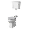 Old London Richmond Mid-Level Traditional Toilet + Stone Grey Soft Close Seat Large Image
